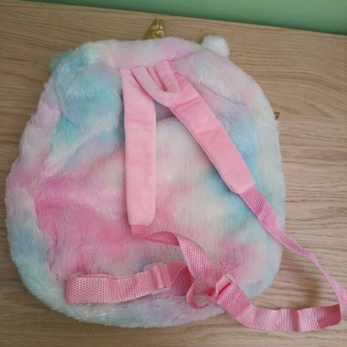 Children's Backpack Fuzzy Like New, Kindergarten Size