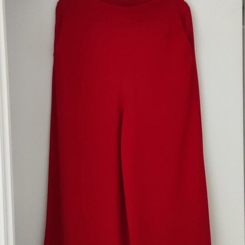 Red wide-leg pants Matis used with side zipper