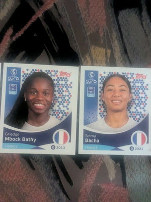 Panini and Topps sticker pack like new, 4 pieces