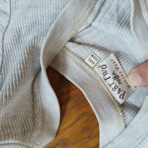 Women's dress like new, off white cream to gray color, size L