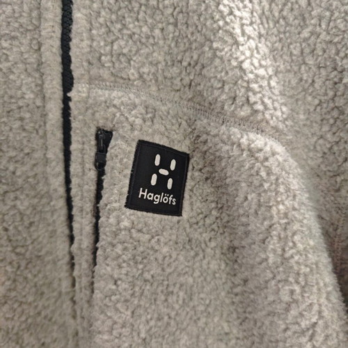 Haglöfs Pile fleece jacket grey melange size L like new