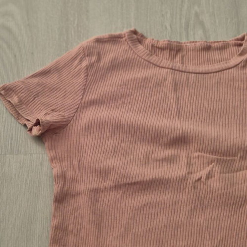 H&M crop top, pink, small/medium