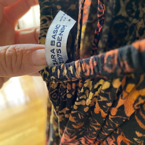 Zara dress airy wide colorful new, size M