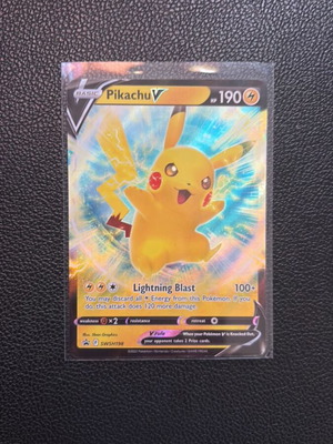 Pikachu V Black Star Promo SWSH198 like new