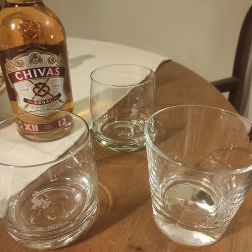 Collectible whiskey glasses Johnnie Walker
