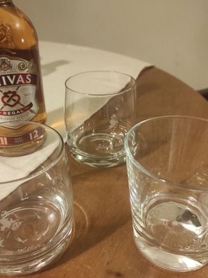 Collectible whiskey glasses Johnnie Walker