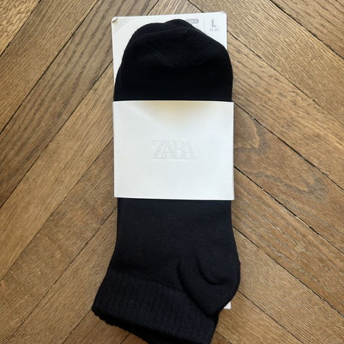 Zara short black socks pack of 4, size 43-46