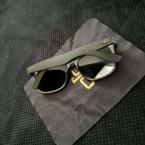 OJO sunglasses used, black with design