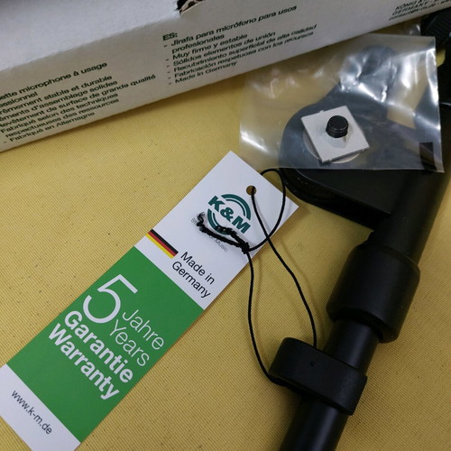 Mic boom extension arm KONIG+MEYER new, black