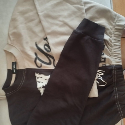 Crop top sweatshirt Tally weijl new, beige and brown