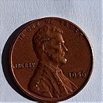  Συλλεκτικό νόμισμα Αμερικής One Sent 1956