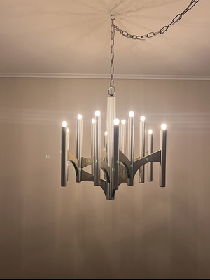 Vintage chandelier Sciolari Gaetano used with rewired cable