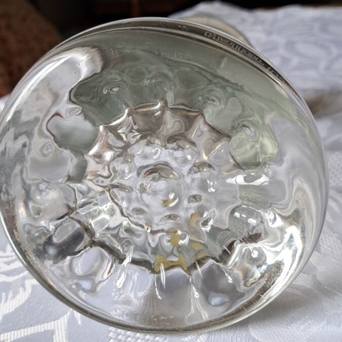 Kristallglas 500 ml beer glass like new with pewter lid