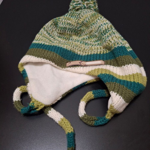 Animal hat like new, green shades with cords