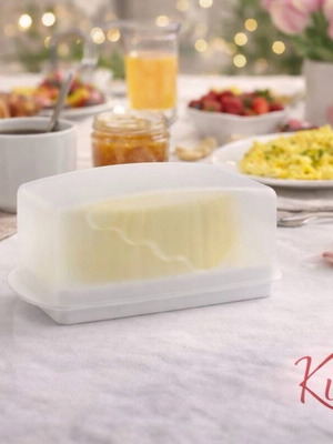 Tupperware Expressions Butter Dish New