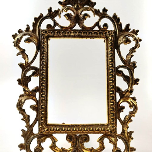 Massive brass frame large used with ornate design