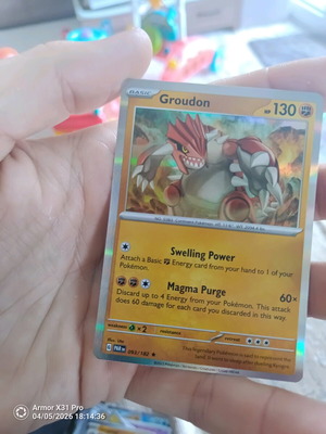 Pokemon Groudon (PAR 093) like new, Paradox Rift Holo