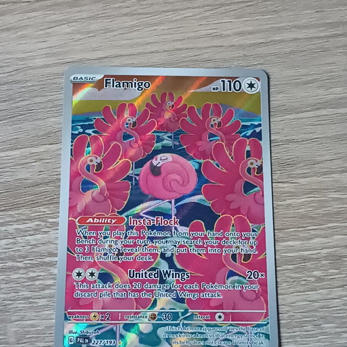 Flamigo Pokemon Card new from Paldea evolved set