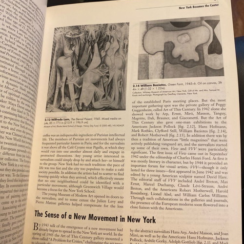 Art Since 1940 book used on 20th century art history