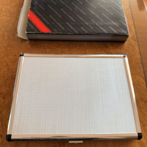 Seafarim Ionian S.A. vintage backgammon set in aluminum case