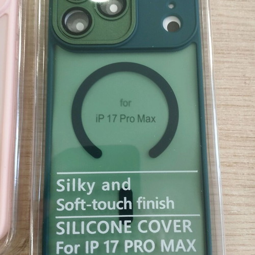 MagSafe Cases for iPhone 17 Pro Max semi-transparent new with colored edges