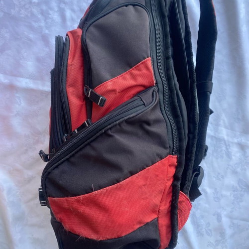 Ogio backpack used, red and black