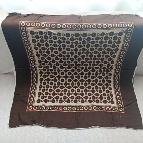 Headscarf like new, beige and brown, size 80/75 cm