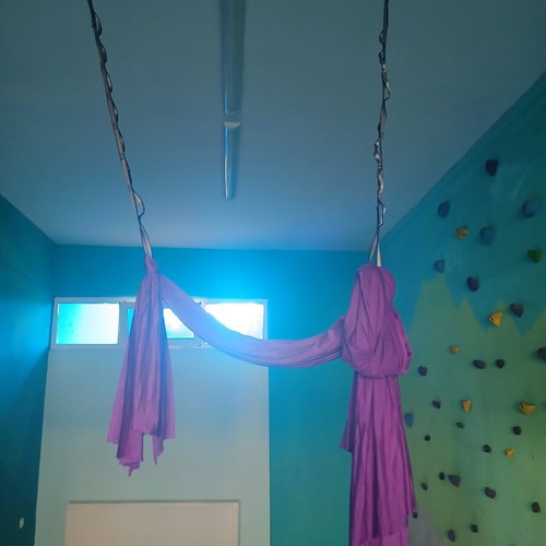 Salachi aerial yoga kit with aluminum safety carabiners, mounts & straps (5m)