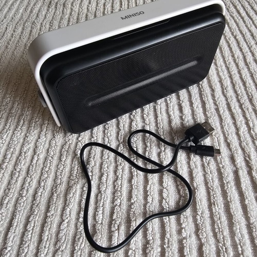 Miniso wireless Bluetooth speaker like new, black/white