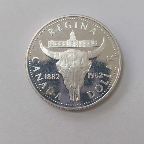 1 Canada Dollar 1982 used silver