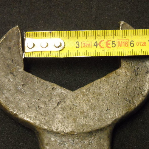 Antique key by "R.P & Co LTD" used, large size 40.5cm