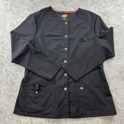 Dickies medical nurse blouse Large black like new with pockets