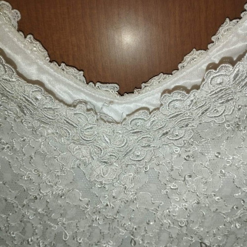Lace mini dress like new, white, size M