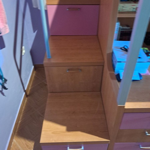 Giannousiadis bunk bed with desk, wooden kids furniture