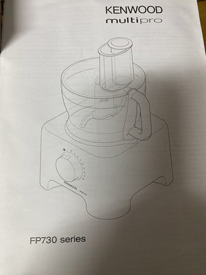 Kenwood Multipro FP730 Series Καινούργια εξαρτήματα με οδηγίες χρήσης