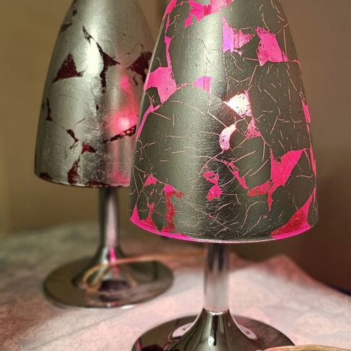 Viokef ceiling light set with 2 matching table lamps like new