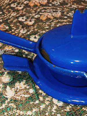 Husqvarna vintage cast iron smörpanna for melting butter and sauces