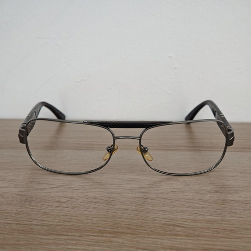 Persol 2338-S eyeglass frame used, brown and silver