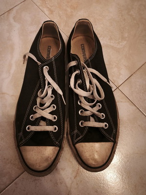 Converse All Star black low sneakers used unisex size 44