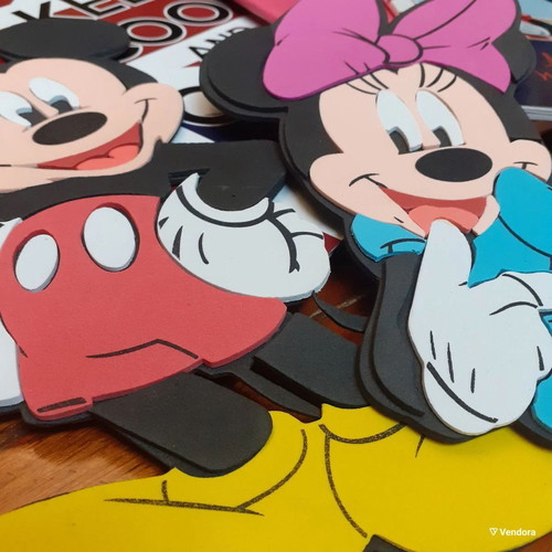 Disney Mickey and Minnie decorative foam figures new, set of 2
