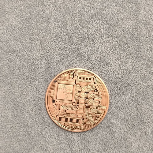 Metal Bitcoin Coin new, high quality