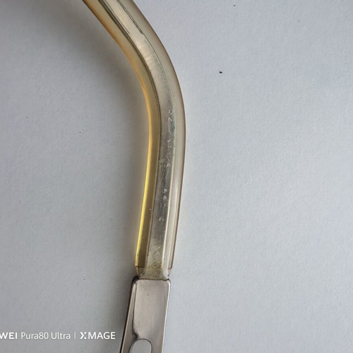 Salvatore Ferragamo sunglasses used, vintage model with transparent lenses