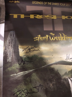 Threshold signed poster, 2017 concert