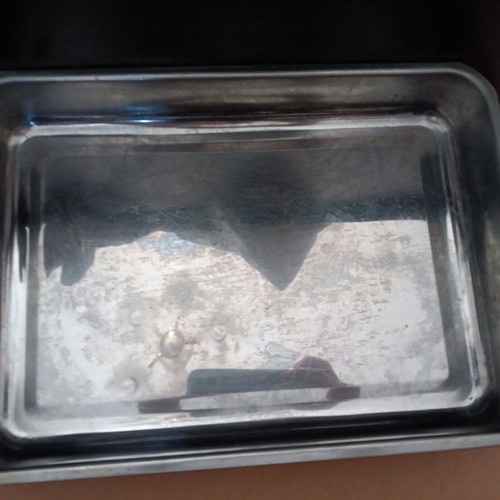 Metal Small Baking Tray used, 34x24 cm