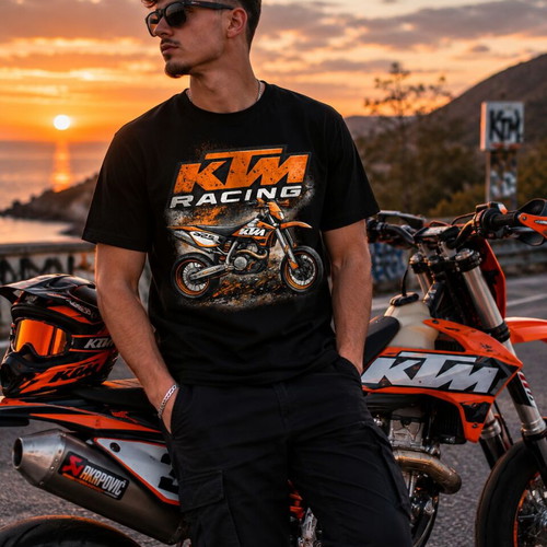 KTM Racing T-Shirt black, new, 100% cotton