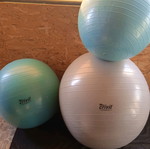 Gym balls like new, set of 3 pieces