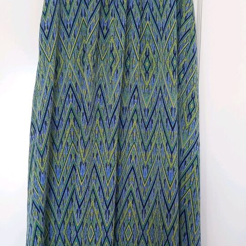 Jennifer Lopez strapless dress like new, blue multicolor, size M