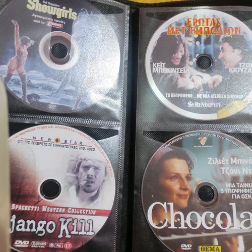 DVD set of 56 with foreign movies like new, in case with sleeves