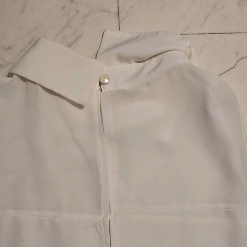 A-Style white beige blouse medium like new