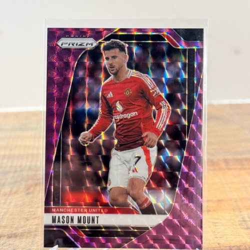 Mason Mount 2024-25 Panini Prizm Premier League Purple Mosaic card near mint
